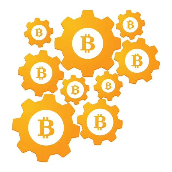 Bitcoin концепції — стоковий вектор