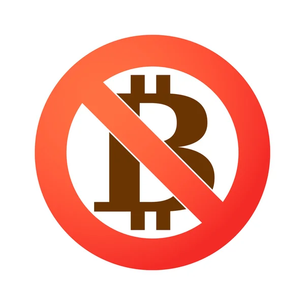 Signal with a bitcoin icon — Stock Vector