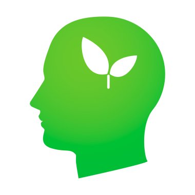 ekolojik bir simge ile baş