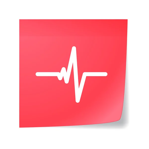 Icona del battito cardiaco — Vettoriale Stock
