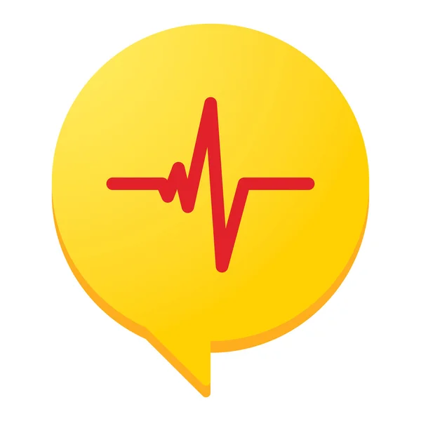 Heart beat conceptual icon — Stock Vector