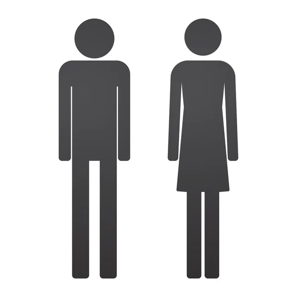 Pittogramma maschile e femminile — Vettoriale Stock