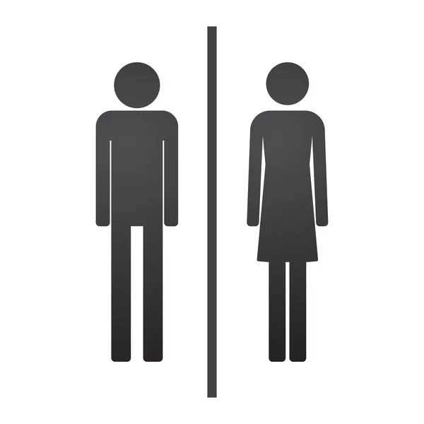 Male and female pictogram — Stock Vector