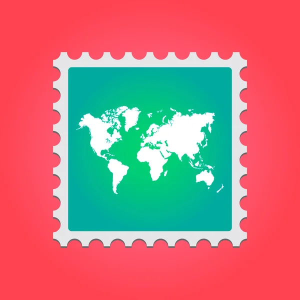 Mail stempel met een pictogram — Stockvector