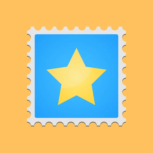 Mail stamp with an icon — Stock Vector