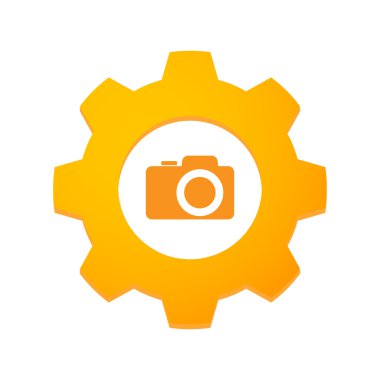 bir simge ile dişli