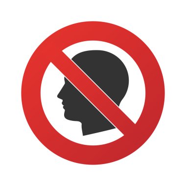 bir simge ile yasak sinyal