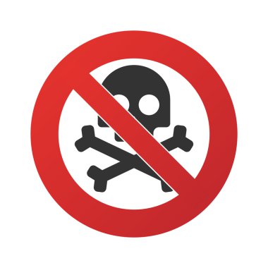 bir simge ile yasak sinyal