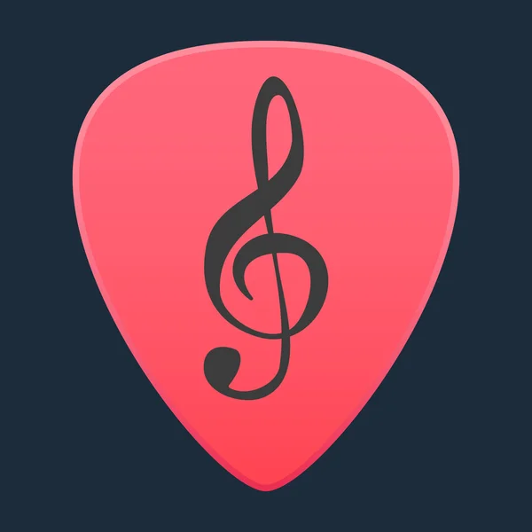Guitar pick icon — Stock Vector