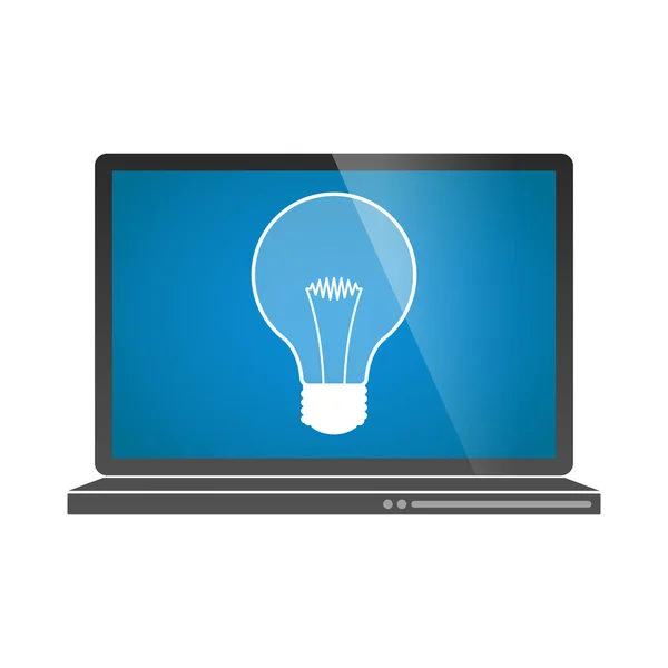 Laptop pictogram — Stockvector