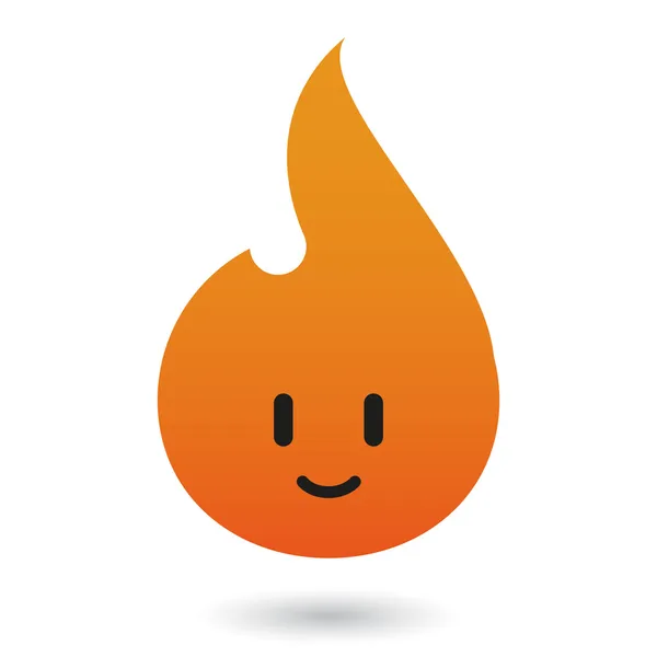 Ikone der Flamme — Stockvektor