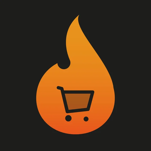 Flame icon — Stock Vector