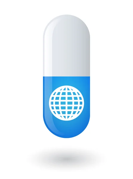 Icona della pillola — Vettoriale Stock