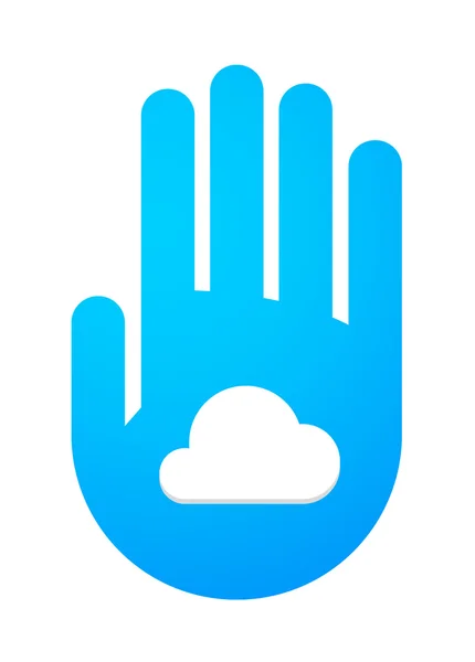 Pictogram van een hand — Stockvector