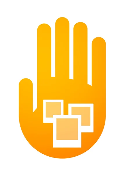 Pictogram van een hand — Stockvector