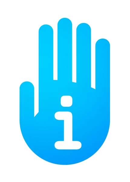 Icona della mano — Vettoriale Stock