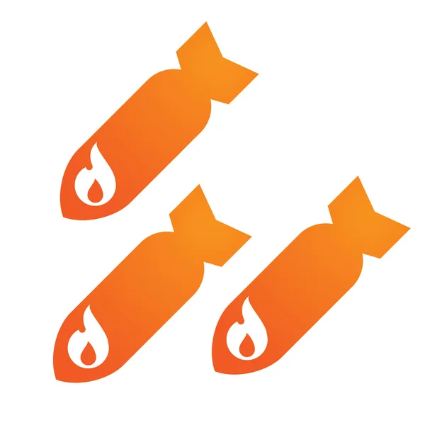 Bombs icon — Stock Vector