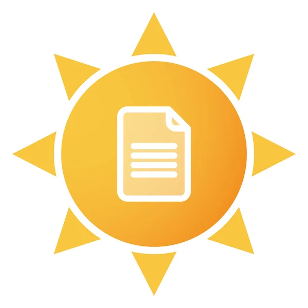 Sun icon — Stock Vector