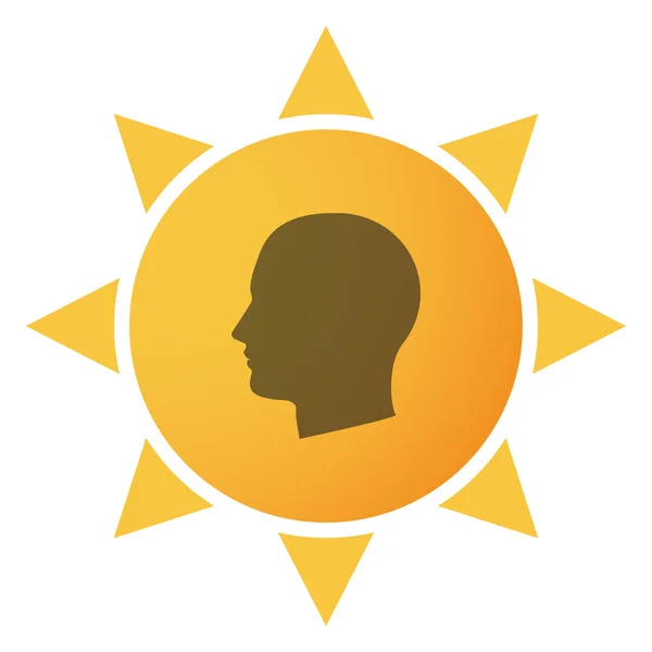 Значок сонця — стоковий вектор