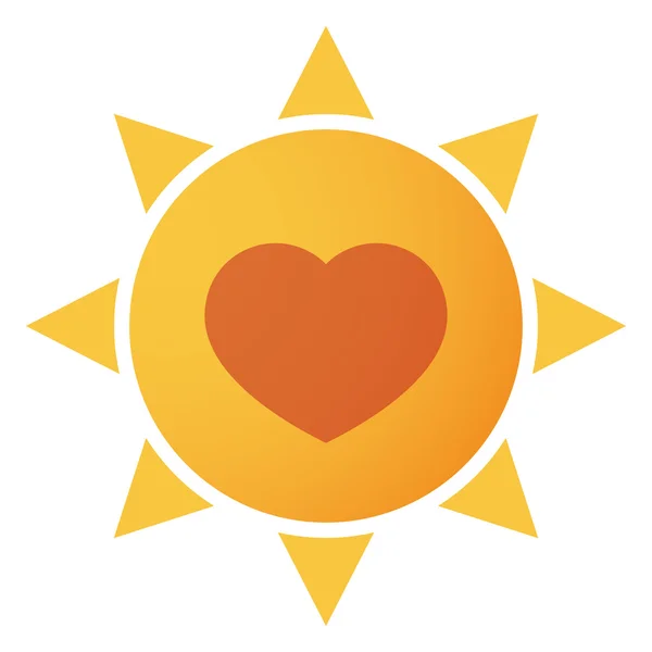 Pictogram sun — Stockvector