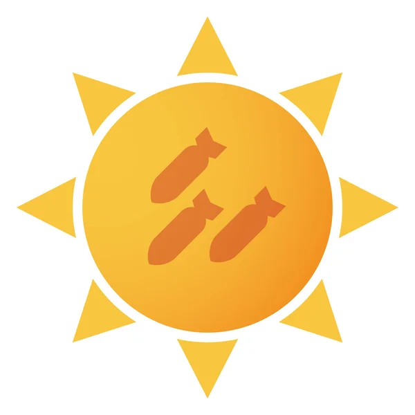 Значок сонця — стоковий вектор