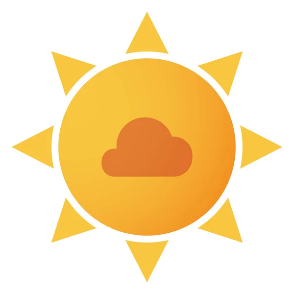 Sun-ikonen — Stock vektor
