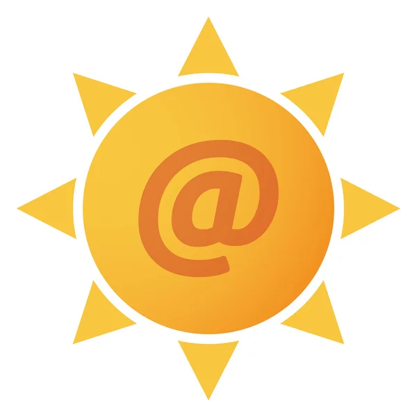 Icône du soleil — Image vectorielle
