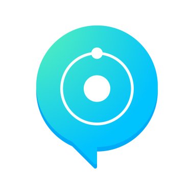 комічний повітряна куля з атома