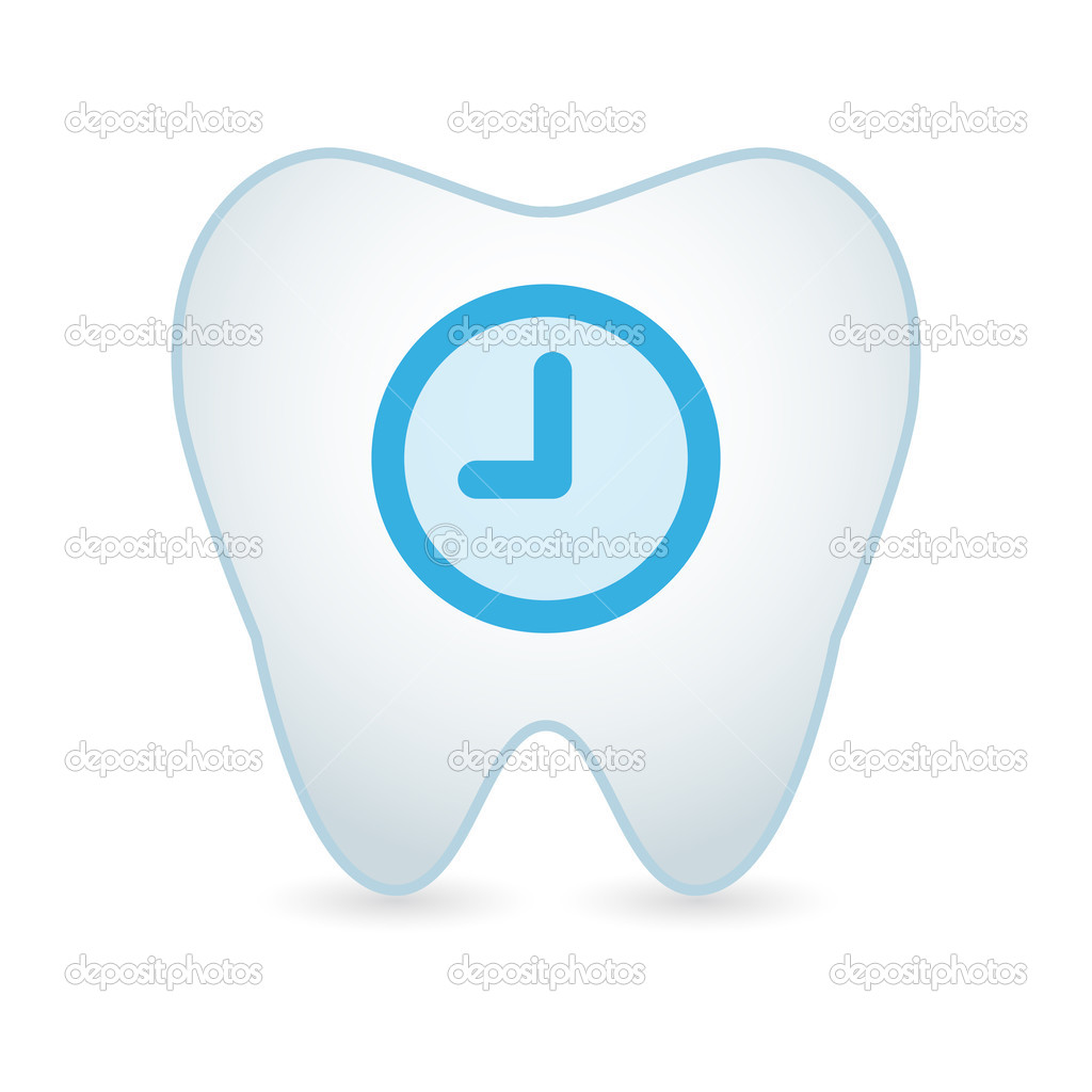 Tooth with a clock