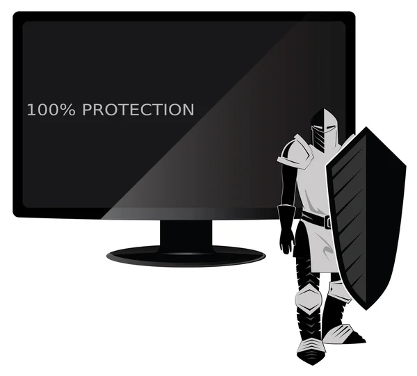 Защита компьютера — стоковый вектор