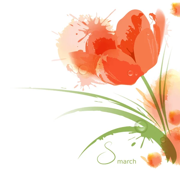 çiçek suluboya arka plan