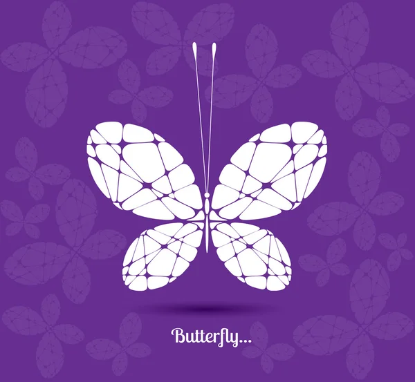 Bild eines Schmetterlings — Stockvektor