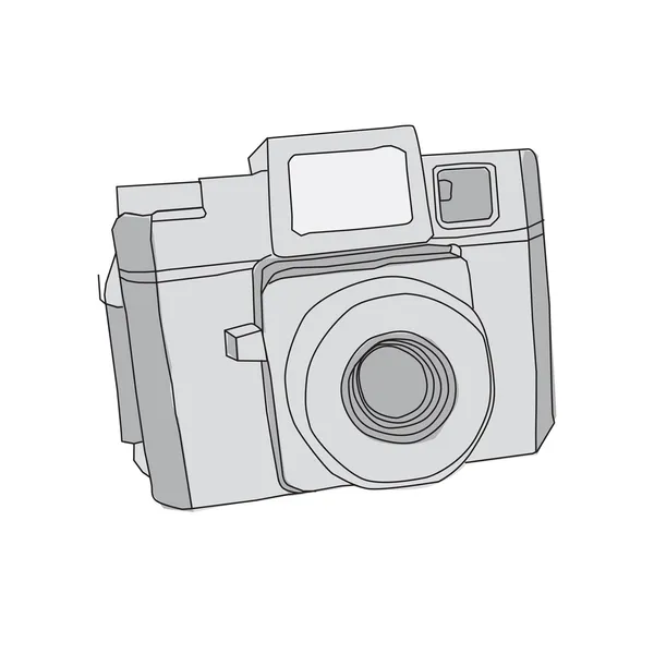 Hand Drawn of Vector Camera — Stock Vector