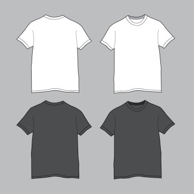 ön ve arka sayısı boş t-shirt