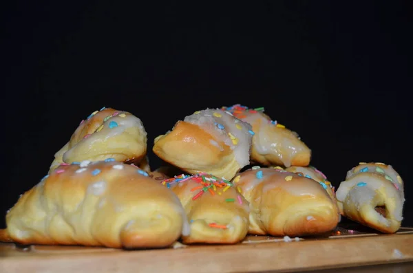 Osterbagels Bunten Streuseln — Stockfoto