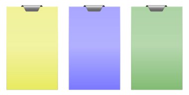 etiket noteboards kümesi