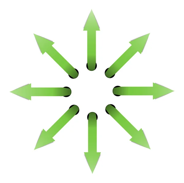 Arrow circle concept — Stock Vector