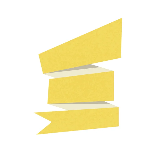 Het moderne geel lint — Stockvector