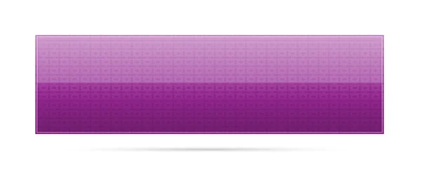Bouton violet avec motif — Image vectorielle