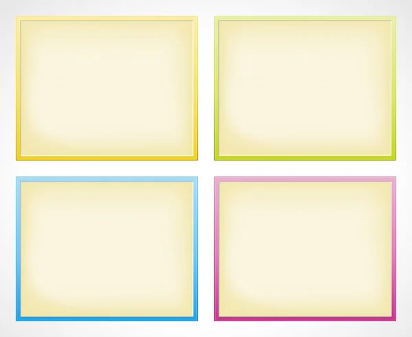 Modèles de rectangle vierges — Image vectorielle