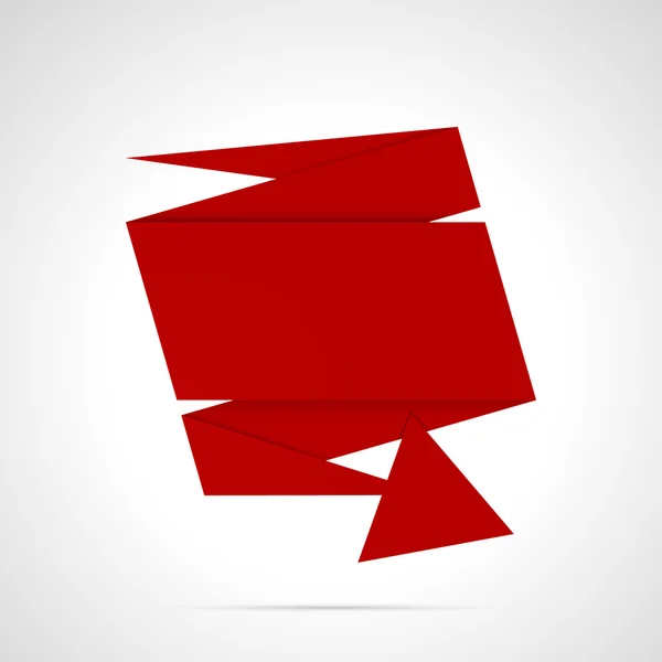 Origami popisek — Stockový vektor