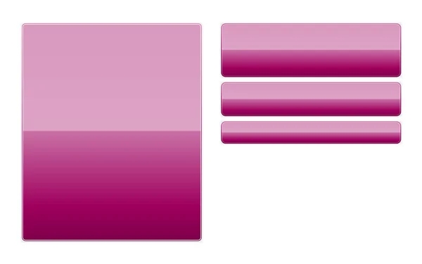 Boutons brillants violets vierges — Image vectorielle