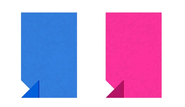 蓝色和粉红色的空白模板 — 图库矢量图片