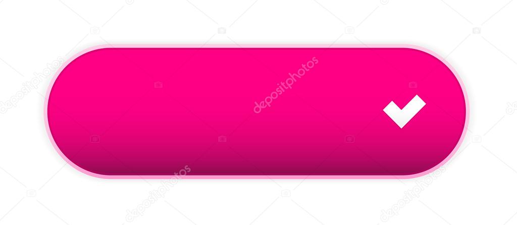 The pink accept button