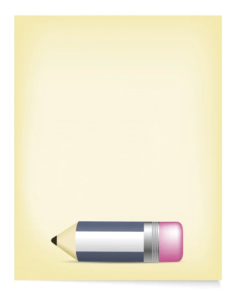 The list of paper with pencil — Stock Vector