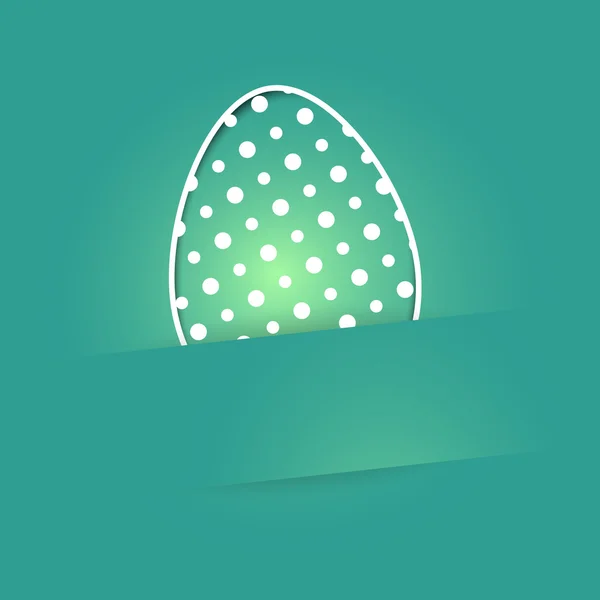 Paskalya yumurtası kartı — Stok Vektör
