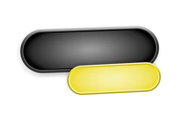 La paire de boutons ovales — Image vectorielle