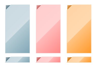 parlak dikdörtgen şablonu