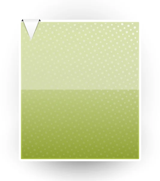 Plantilla verde con flecha — Vector de stock