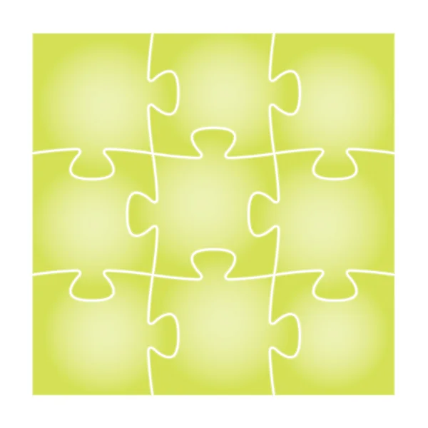 Panneau puzzle vert — Image vectorielle